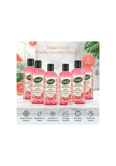 Fresh Pembe Greyfurt Duş Jeli 500 Ml X 6 Diğer