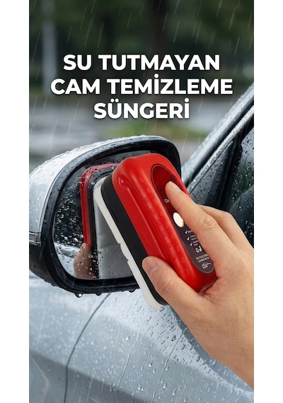 Su Tutmayan Araç Camı Temizleme Süngeri 2'li Paket