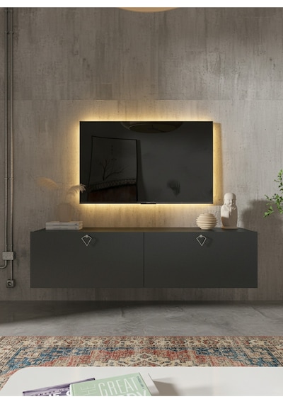 Resital Tv Ünitesi S1245-4 Antrasit Antrasit