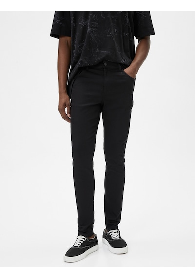 Koton Skinny Fit Kot Pantolon - Michael Jean Siyah 4sam40043nd 4SAM40043ND999 Siyah Koton Skinny Fit Kot Pantolon - Michael Jean Siyah 4sam40043nd 4SAM40043ND999 Siyah