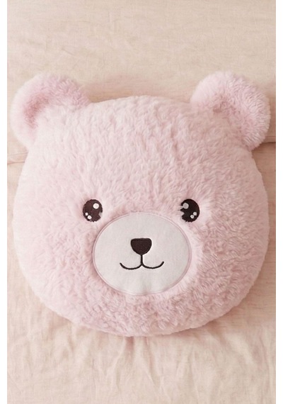 Pembe Ayıcıklı Yumuşak Peluş Yastık Uyku Arkadaşı Dekoratif Sarılmalık Ayı