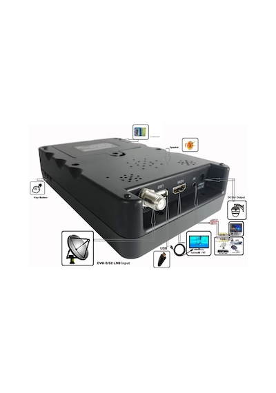 Magbox Hd Görüntülü Lcd Ekran Çanak Anten Uydu Yön Bulucu