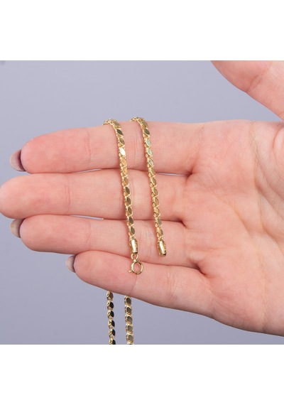 14 Ayar 50 Cm Pullu Altın Zincir Kolye 4,13 Gr-6521