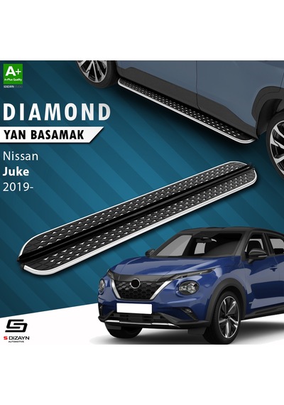 S-dizayn Nissan Juke 2 Diamond Krom Yan Basamak 173 Cm 2019 Üzeri