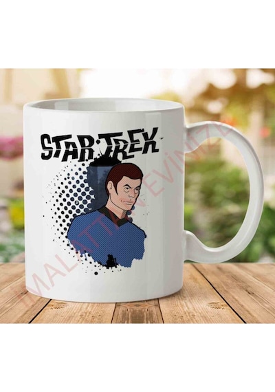 1-2019 Star Trek Animated Grunge Dr Leonard Mccoy Kupa Bardak Çok Renkli