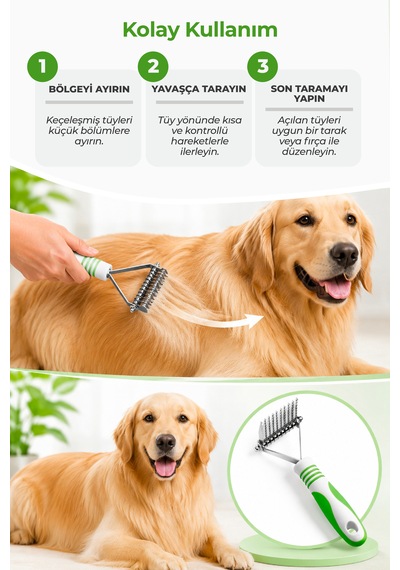 Andis 10 Bıçaklı Keçeleşmiş Kedi Ve Köpek Tüy Kesici Tarak