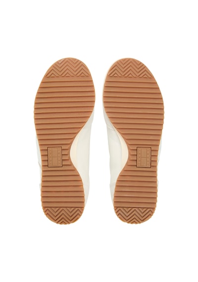 Tommy Hilfiger Th Kadın Yumuşak Süet Deri Rahat Taban Bej Sneaker-12223 Bej