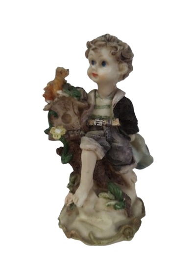 Çocuk Siyah Ceketli Biblo Polyester 13 Cm Polyester