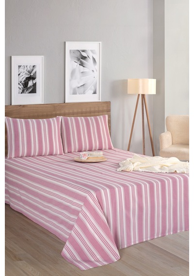 Eponj Home Sport Çizgili Çarşaf + Yastık Kılıfı Seti Tek Kişilik Soft Line Bordo Bordo Eponj Home Sport Çizgili Çarşaf + Yastık Kılıfı Seti Tek Kişilik Soft Line Bordo Bordo