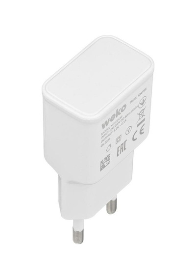 Adaptör Weko Wk-21434 S6 2.1 Amper Şarj Başlık Adaptörü + Mıcro Usb Kablo