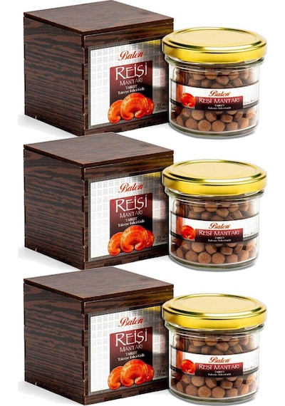 Balen Reishi Tablet 300 MG 200 Adet (Tahta Kutu) 3 Adet