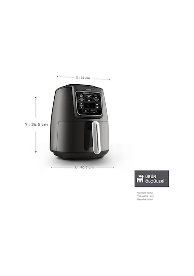 Karaca Connect Air Pro Cook Xl 2 In 1 Uzaktan Erişimli 4 Kişilik Airfryer