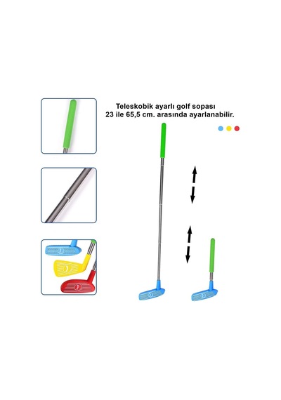 Minyatür Mini Golf Seti - S00003258 Kırmızı