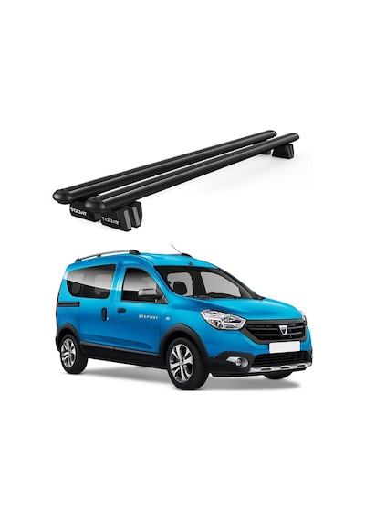 Pençe Dacia Dokker 2012-2021 Uyumlu Siyah Ara Atkı 109cm Port Bagaj Tavan Barı