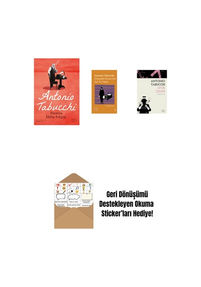 Pereira İddia Ediyor + Everest Açıkhava 34 - Fernando Pessoa Nın Son Üç Günü + Ufuk Çizgisi + Okuma Sticker'ları
