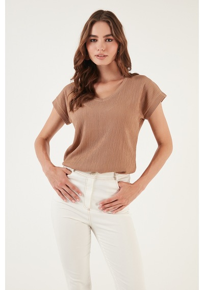 Lela Bayan Bluz 5865039 Camel CAMEL
