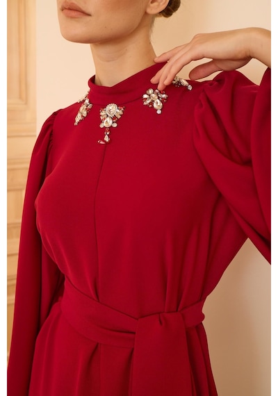 Senna Laura Dress Bordo Bordo