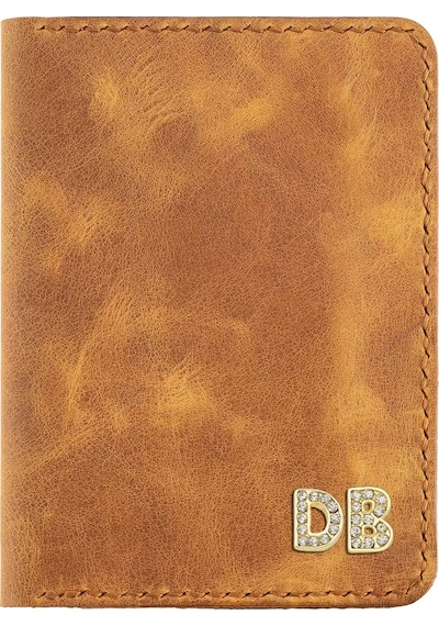 Twingold İsme Özel Pasaport Kılıfı - %100 Rainbow Deri - Ak02003 - Camel Camel