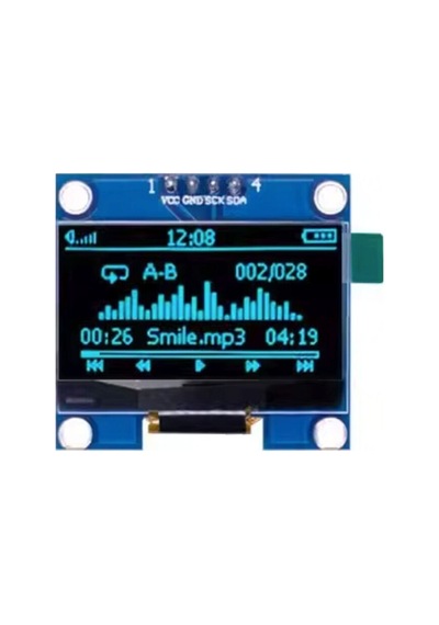 0.96 Oled Display 4-pin Mavi Mavi Oled Lcd