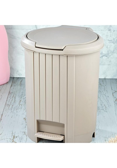 Tr 12 Litre Bas Aç Kapaklı Çöp Kovası - Click Kapak Pedallı Çöp Kovası Banyo Mutfak Çöp Kovası Siyah Diğer