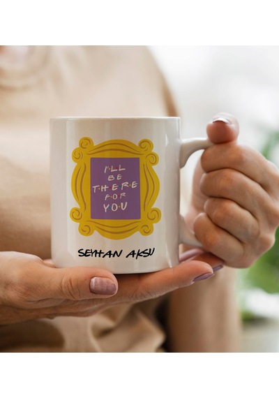 Bk Gift Kişiye Özel Isimli Friends Kapı Çerçevesi Tasarımlı Beyaz (553648275)