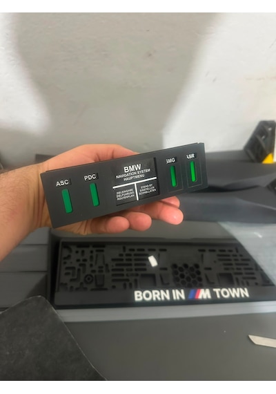 Bmw E36 Işıklı Navigasyon Paneli Asc Pdc Smg Asr Görünümlü Dekoratif Konsol Paneli 0