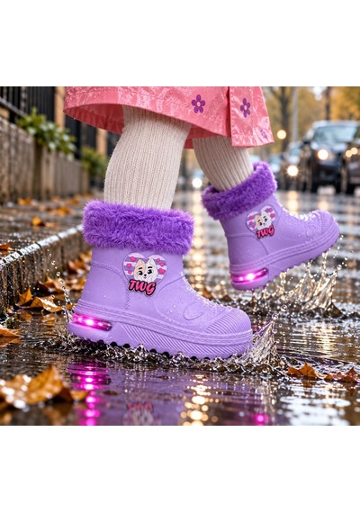 Look Life Su Geçirmez Çocuk Yağmur Botu 525 Mor