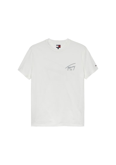 Tommy Jeans Erkek Tişört-dm0dm22320-12252 Beyaz
