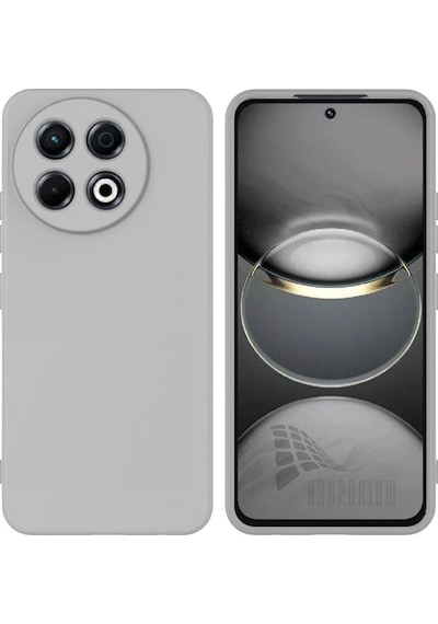 Tecno Spark 30 Pro Uyumlu Silikon Kılıf - Kamera Korumalı Esnek Pastel Renk Kapak - Gri
