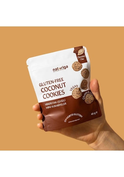 Naturiga Çikolata & Chialı Hindistan Cevizli Kurabiye 40gr-3623