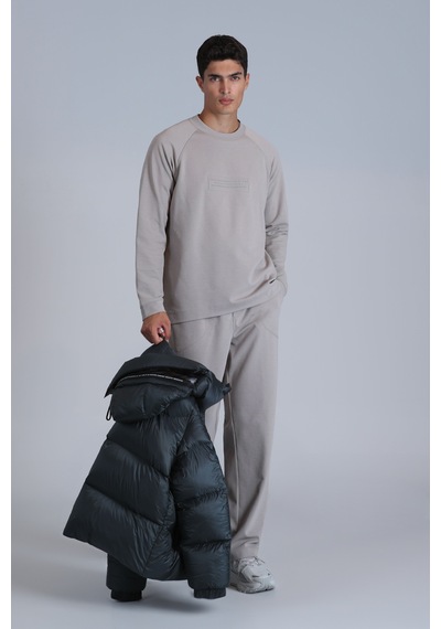 Lufian Lınes Erkek Sweatshirt Taş Taş 112030149100190 Taş