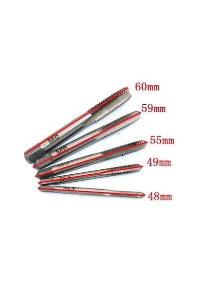 Klavuz Seti M3-M4-M5-M6-M8 Metrik Diş Açma Klavuzları