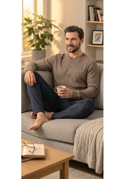 Erse %100 Pamuk Selanik Örme Uzun Kol Erkek Pijama Takımı Kışlık - 9042375795618 Kahverengi Erse %100 Pamuk Selanik Örme Uzun Kol Erkek Pijama Takımı Kışlık - 9042375795618 Kahverengi