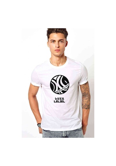 Evangelion Lelıel Baskılı Beyaz Erkek Tshirt