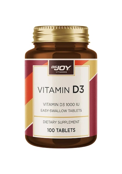 Bigjoy Vitamins Vitamin D3 1000 Iu D3 Vitamini Takviye Edici Gıda 100 Tablet
