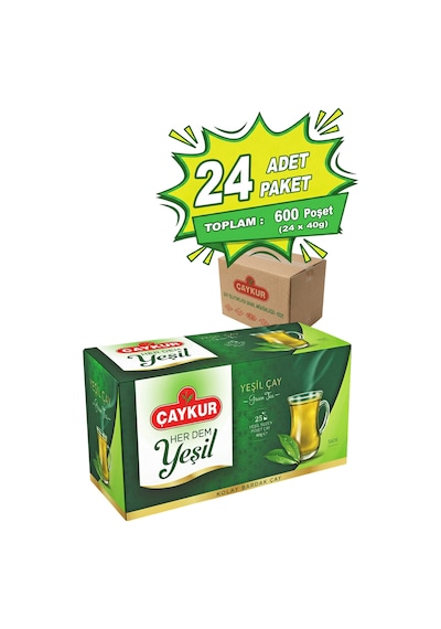 Herdem Yeşil Çay Süzen Poşet 1,6gr 25 Adet Yirmidörtlü Paket