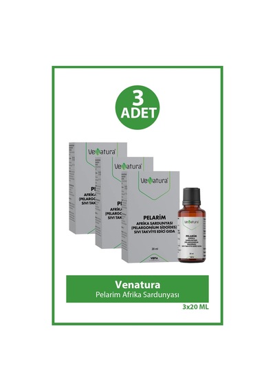 Venatura Pelarim Afrika Sardunyası 20 Ml 3 Adet