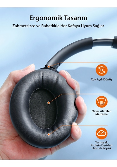 TaoTronics TT-BH1121 Bluetooth 5.3 Kulak Üstü Kulaklık
