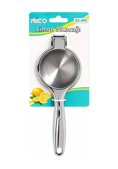 İbico İ22-090 Limon Ve Meyve Sıkacak Çap: 7cm Derinlik: 4cm Saplı : 21.5cm Çelik Metal Lüx Diğer