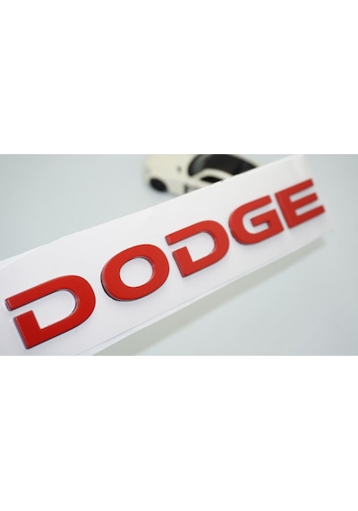 Dodge Bagaj Kırmızı Abs 3m 3d Yazı Logo Amblem