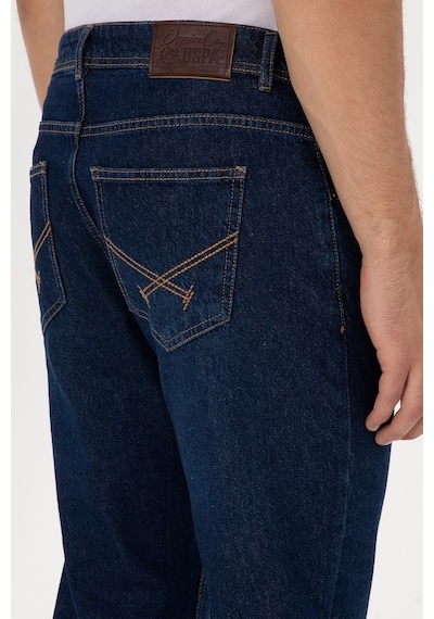 U.S. Polo Assn. Erkek Koyu Mavi Straight Fit Jean Pantolon 50316572-DN0023
