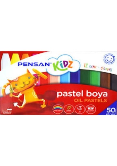 Pensan 12 Li Pastel Boya