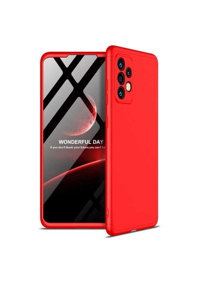 Samsung Uyumlu Galaxy A72 Kılıf Zore Ays Kapak Kırmızı