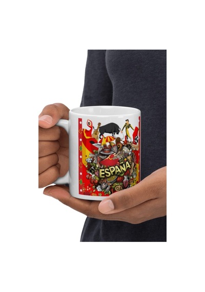 İspanya Kupa Bardak 2 Adet Seyahat Hatıra Spain Mug