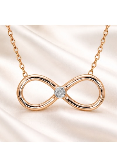 Pırlanta Sonsuzluk Kolye Rose Gold