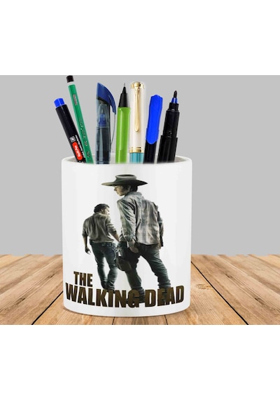 The Walking Dead Foto Kaktüs Sukulent Saksı Kalemlik