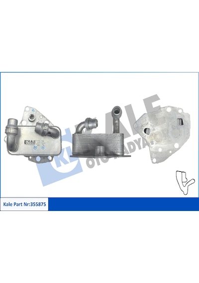 Motor Yağ Soğutucu - Fiat Sedici, Doblo, Bravo, 159, Spider, Brera - Kale-355875
