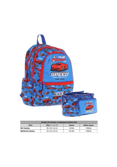 Kaukko Kids Erkek Çocuk Okul Çantası Ve Isı Yalıtımlı Beslenme Çantası Seti L5268+l7268 Yarış Arabası Desenli - Mavi Kırmızı Mavi - Kırmızı Kaukko Kids Erkek Çocuk Okul Çantası Ve Isı Yalıtımlı Beslenme Çantası Seti L5268+l7268 Yarış Arabası Desenli - Mavi Kırmızı Mavi - Kırmızı