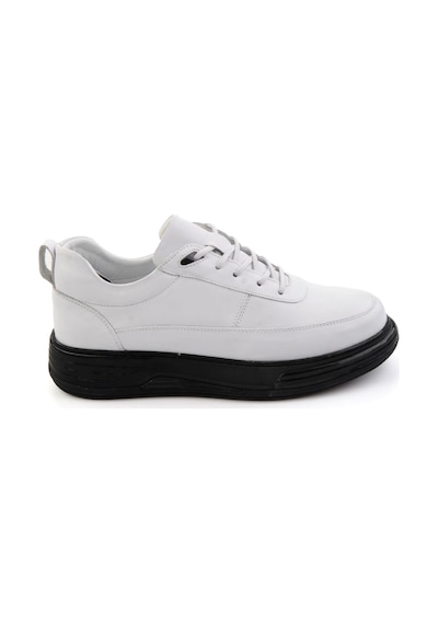 Bambi Beyaz Hakiki Deri Erkek Sneaker E01080256343