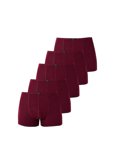 Arma Yıldız Erkek Bambu Boxer Bordo İnce Bel Lastikli 5'li Paket-bordo